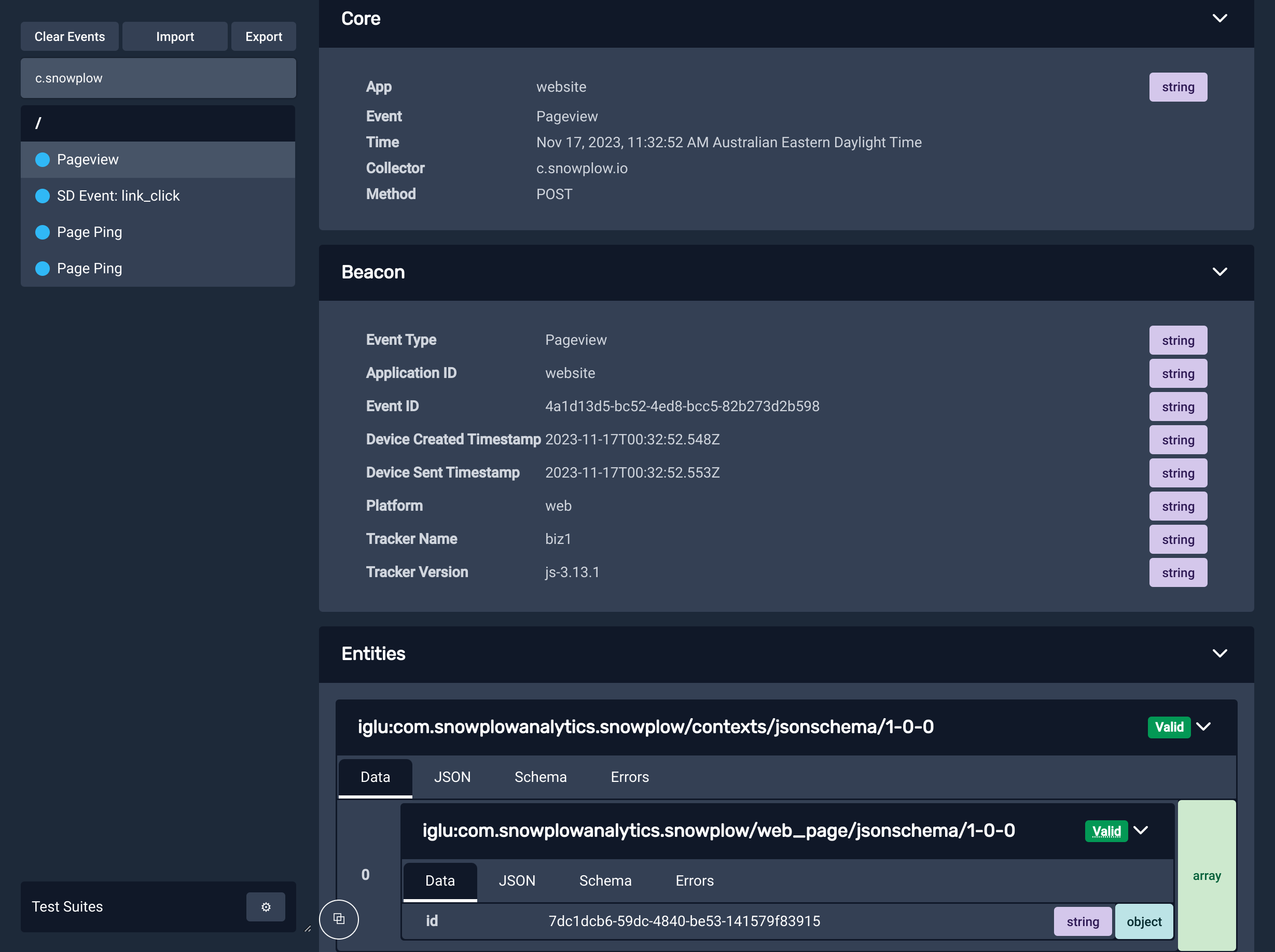 Snowplow Inspector screenshot